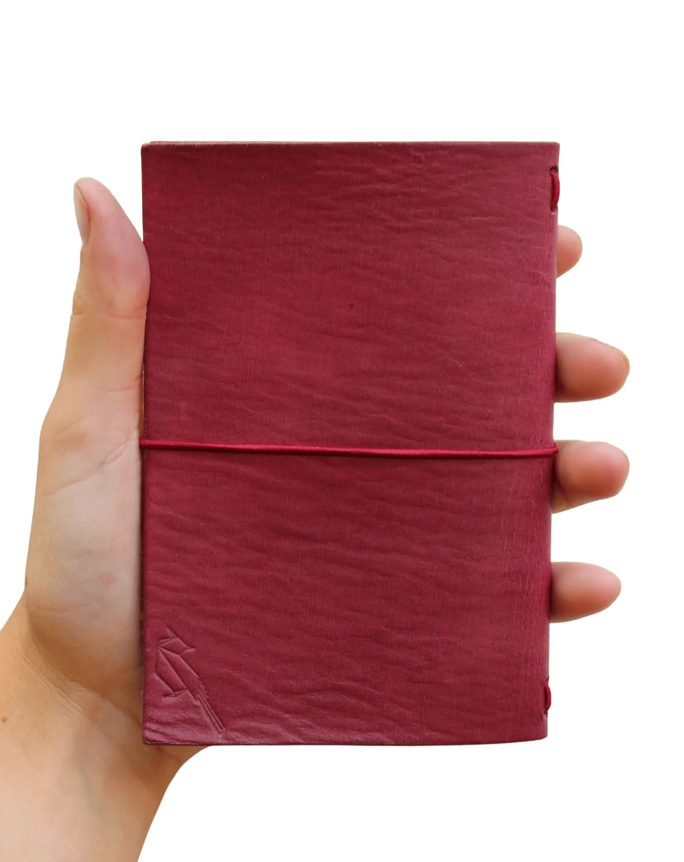 Copihue | Leather journal tamaño bolsillo - BirdLog